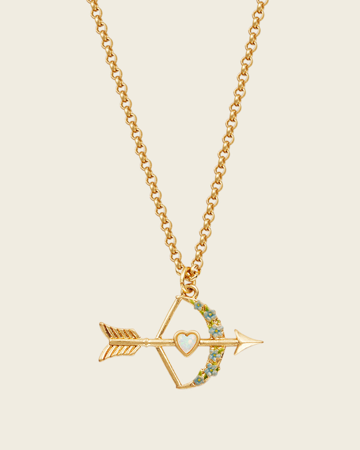 Bow and arrow necklace