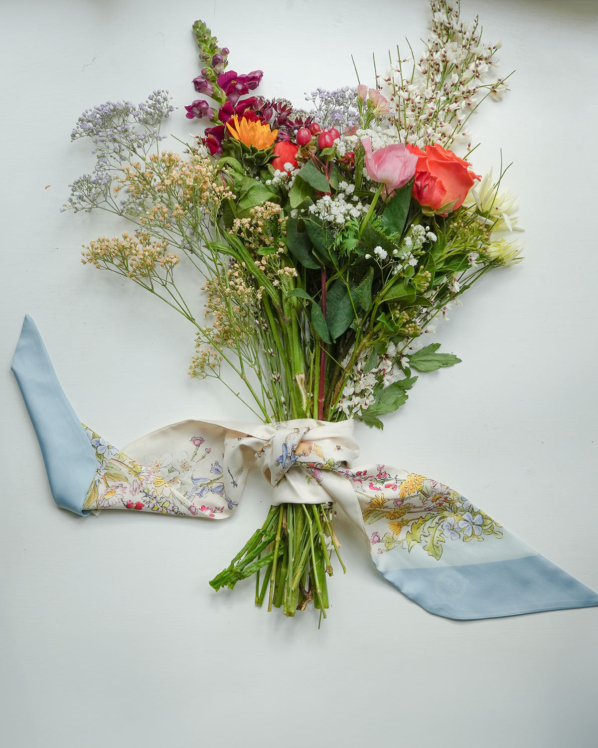 Fable England x Peter Rabbit Cream Skinny Scarf