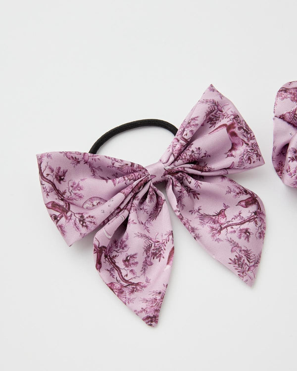 A Night's Tale Scrunchie & Bow Dusky Rose by Fable England