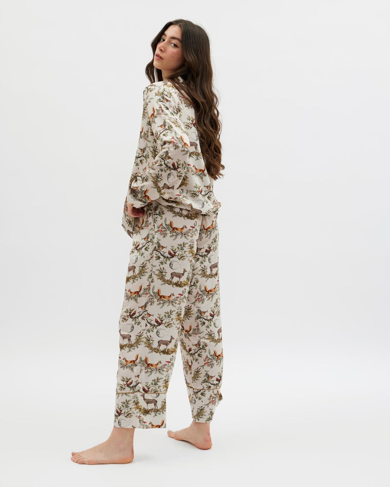 A Night's Tale Woodland Pyjamas Crystal Grey by Fable England