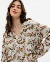 A Night's Tale Woodland Pyjamas Crystal Grey by Fable England