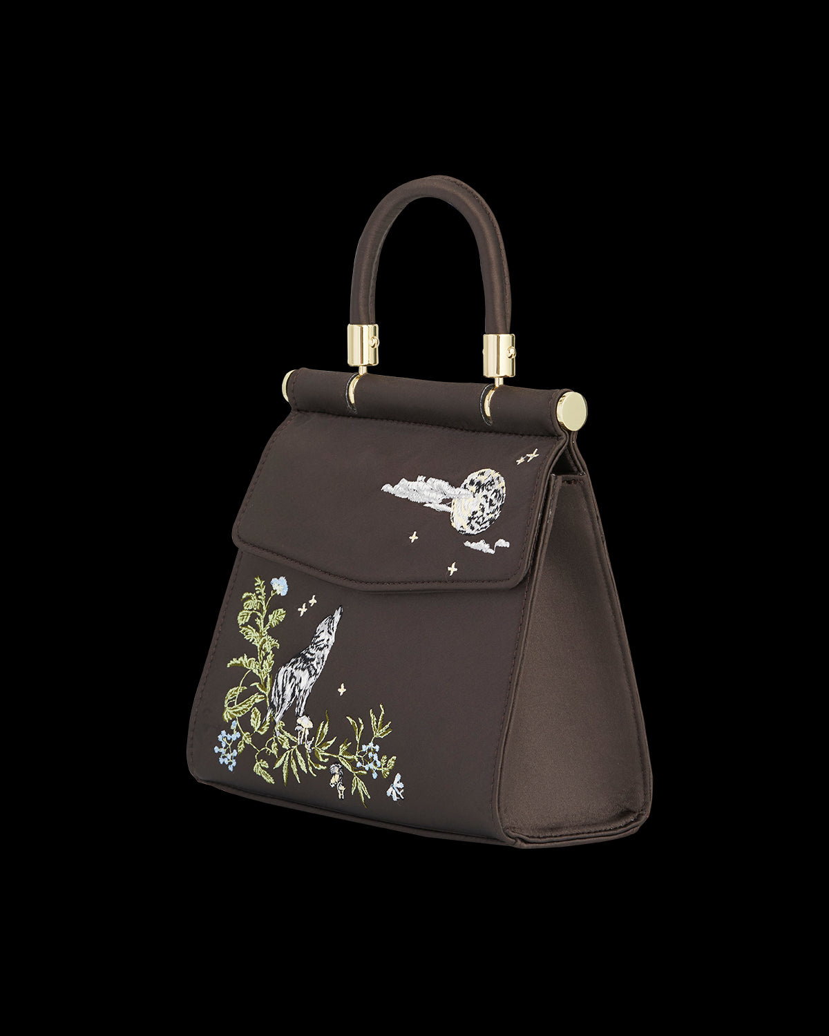 Satin-Tasche Wolf & Mond Antrazit