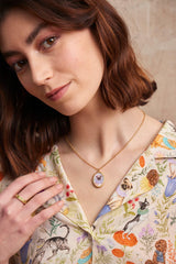 Catherine Rowe Pet Portraits Pug Pendant Short Necklace