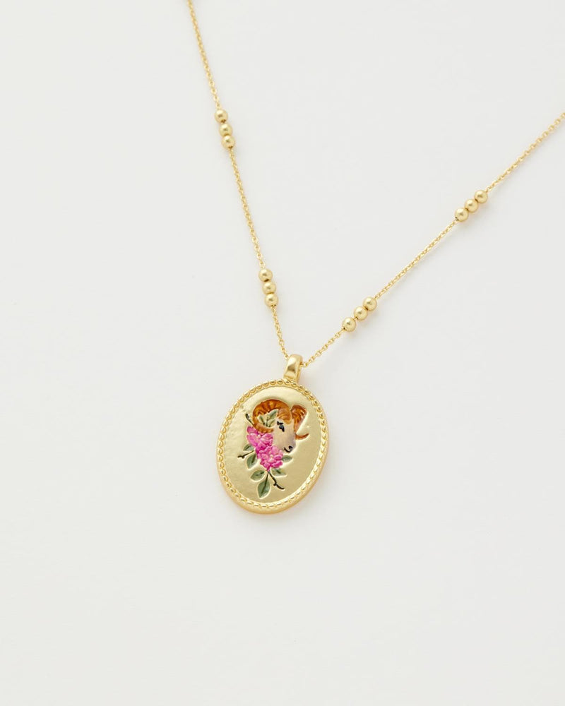 Aries Zodiac Necklace by Fable England
