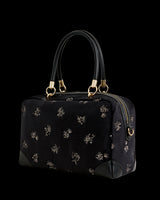 Hepsie Embroidered Bag Black Velvet