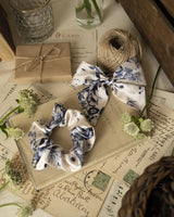Bow & Scrunchie Set Blooming Blue