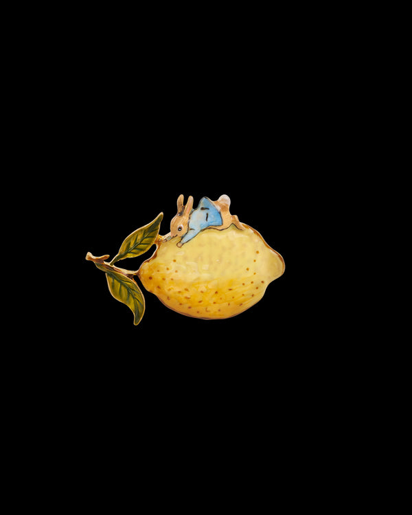 Fable England x Peter Rabbit Lemon Brooch