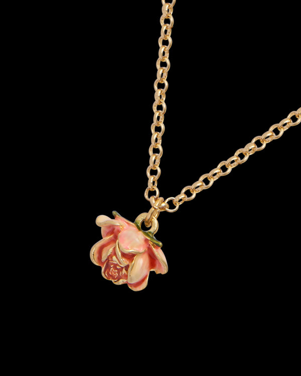 Rose Bud Pendant Necklace