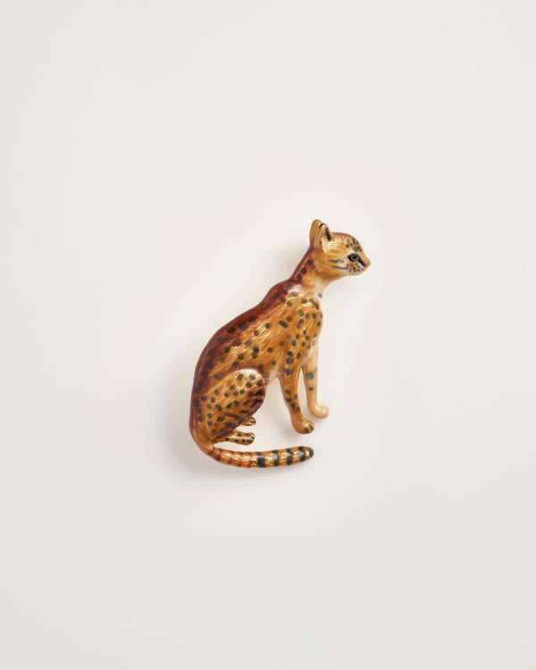 Enamel Bengal Cat Brooch by Fable England