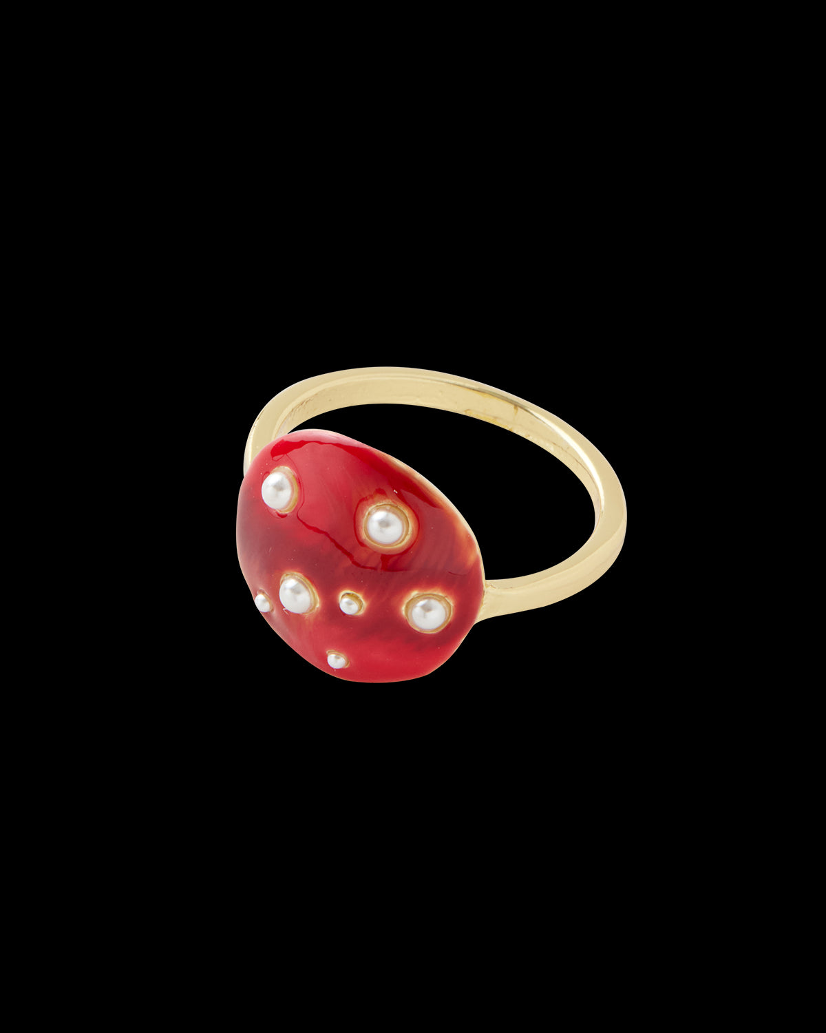 Anello Fungo Smaltato