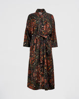 Folksy Fox Kimono Black