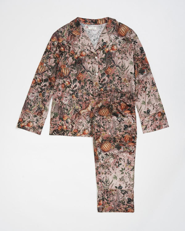 Nocturnal Garden Pyjamas Pink Lady by Fable England