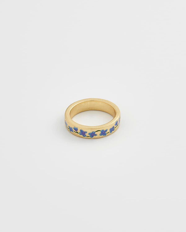 Blue Forget Me Not Ring by Fable England