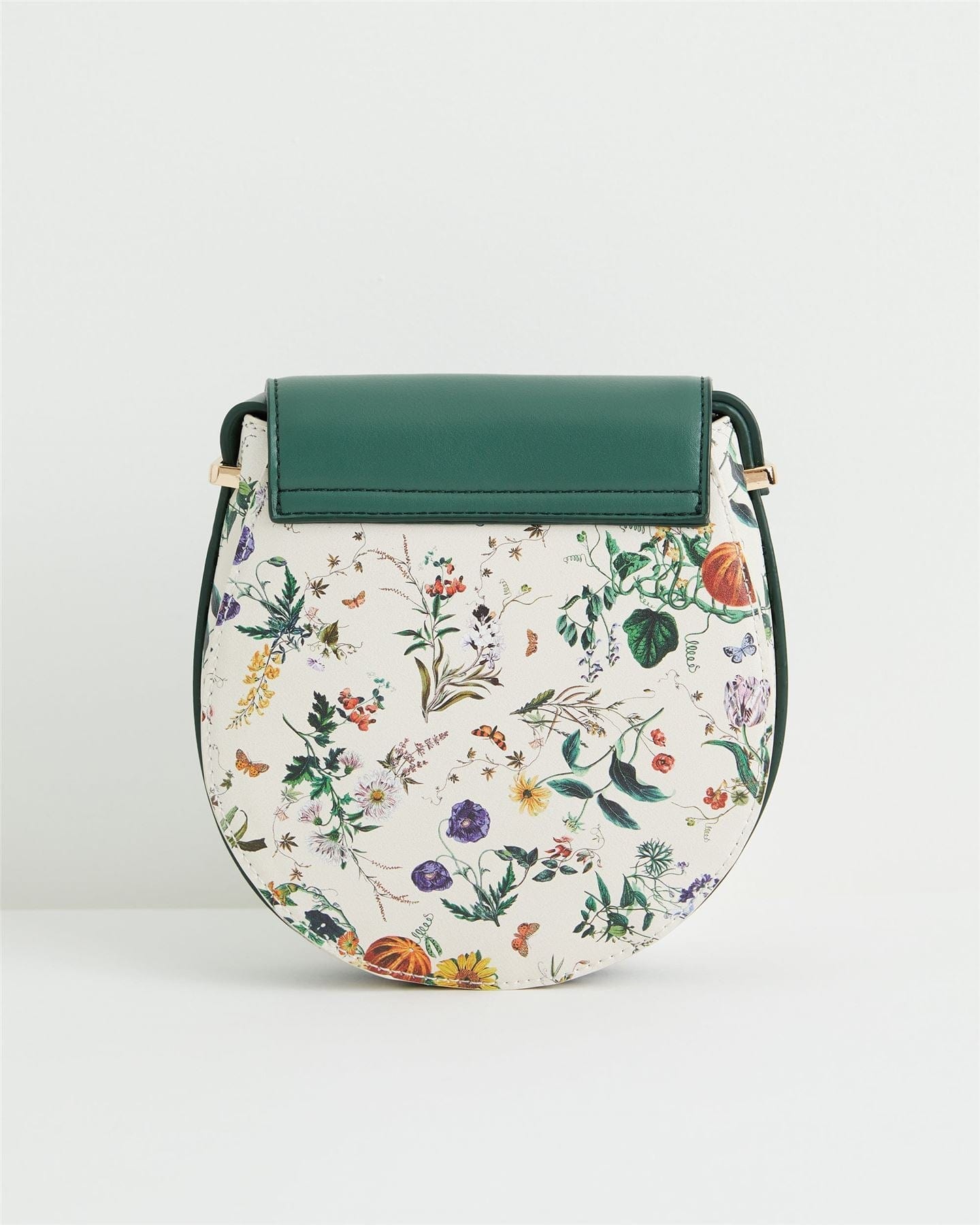 Botanical Pumpkin Green Saddle Bag by Fable England