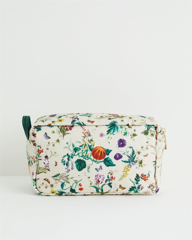 Botanical Pumpkin Ivory Travel Pouch by Fable England