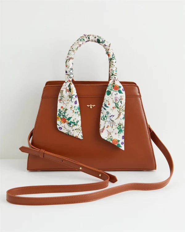 Botanical Pumpkin Tote- Tan by Fable England