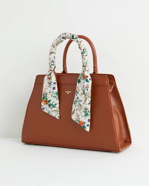 Botanical Pumpkin Tote- Tan by Fable England