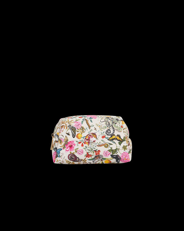 Floral Engravings Cosmetics Pouch