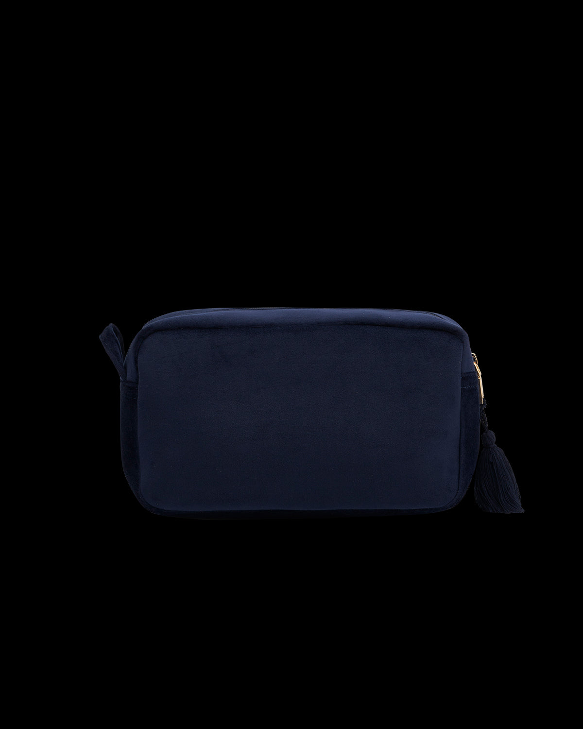 Deer & Moon Embroidered Pouch Blueberry Velvet