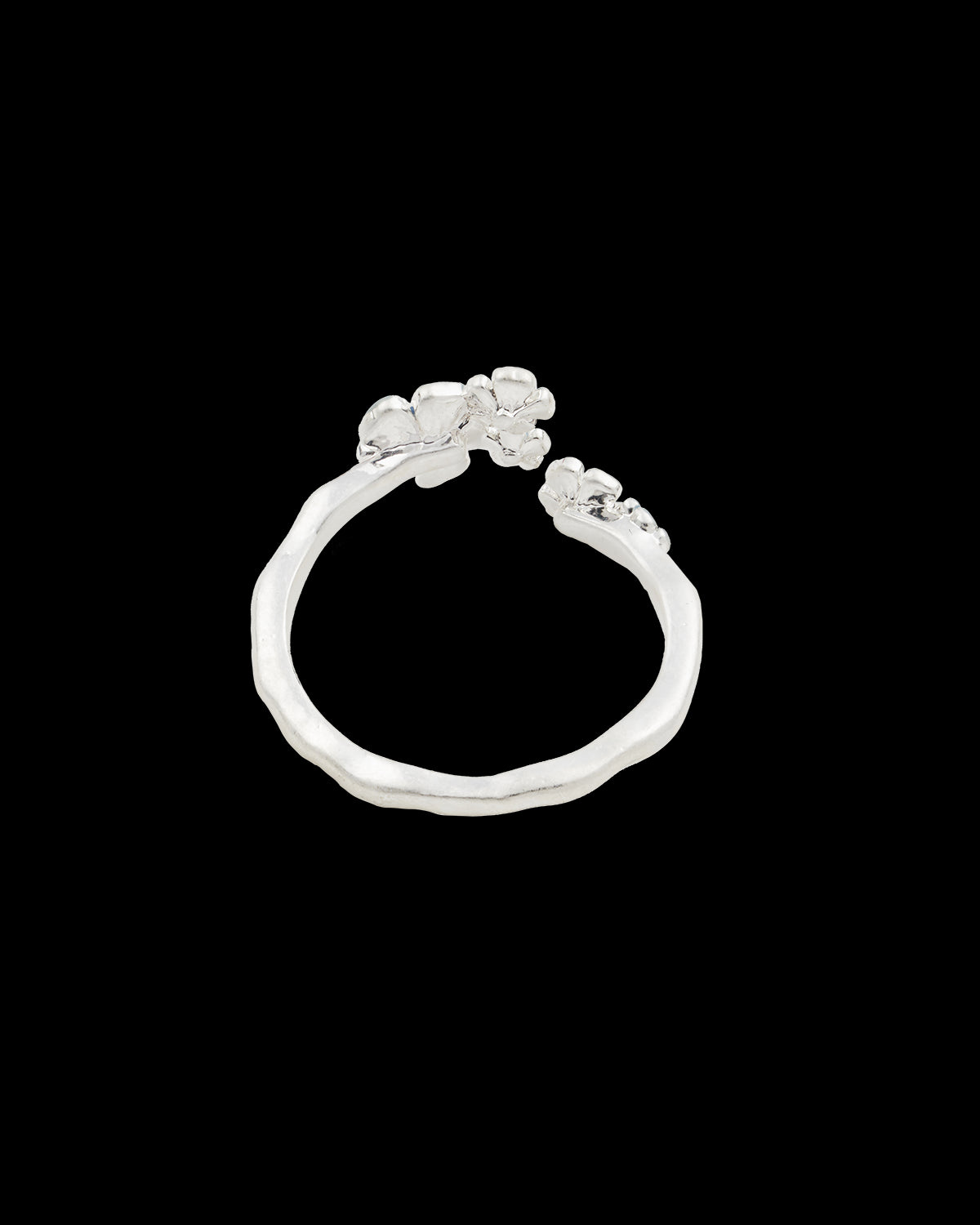 Forget Me Not Silver Ring