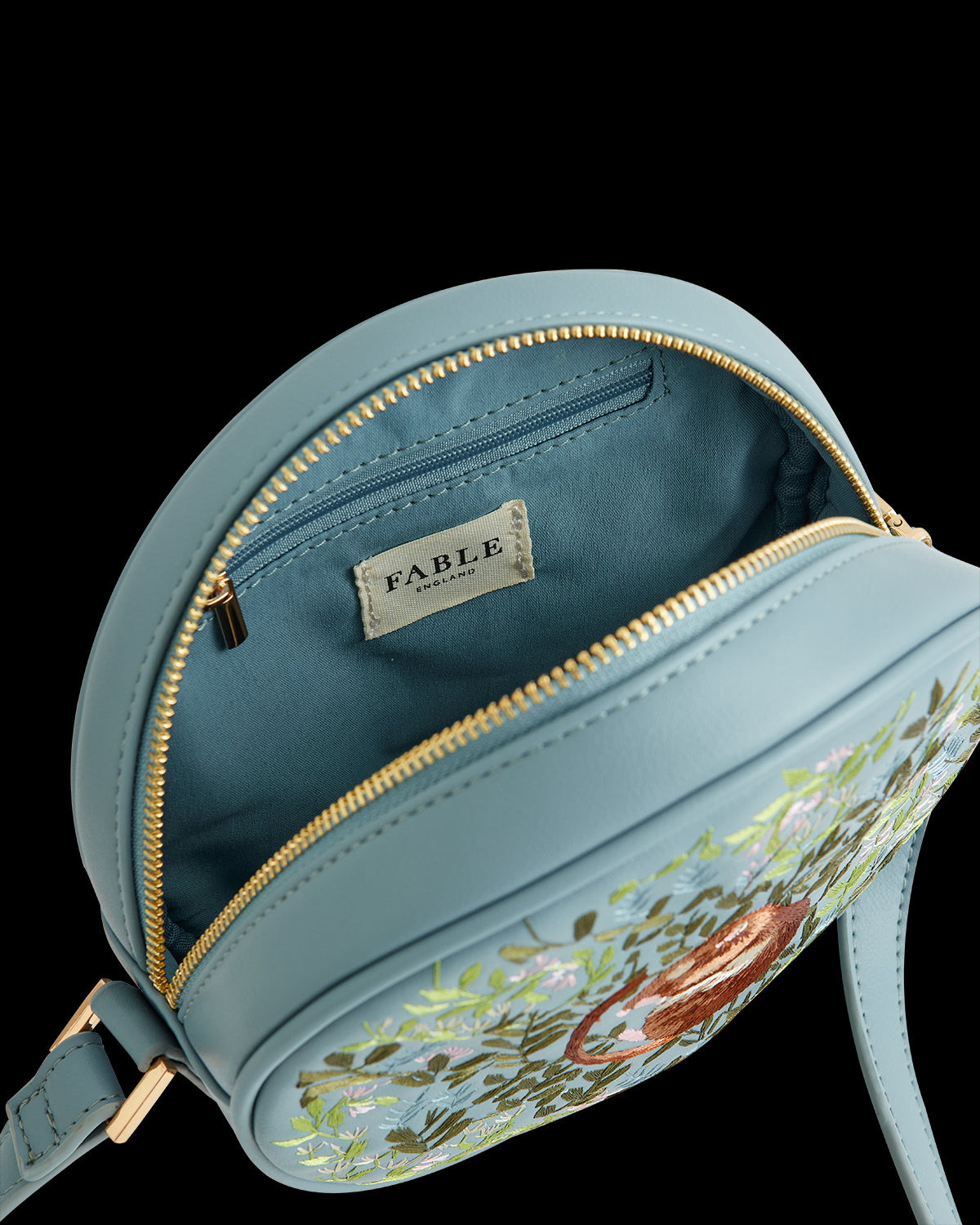 Chloe Circle Bag Embroidered Dormouse Blue