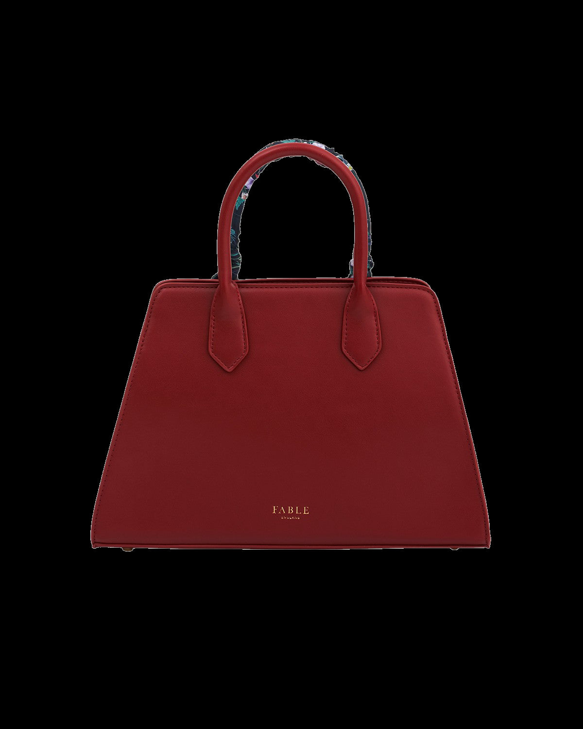 Burgundy Large Structured Tote