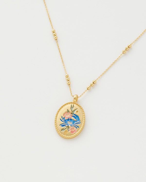 Cancer Zodiac Necklace by Fable England