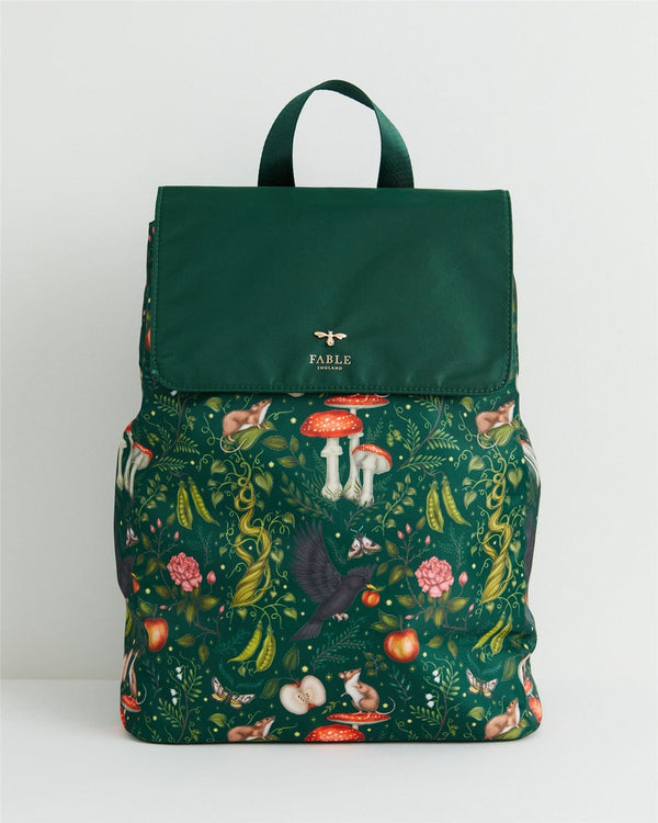 Catherine Rowe x Fable Into the Woods Green Backpack by Fable England