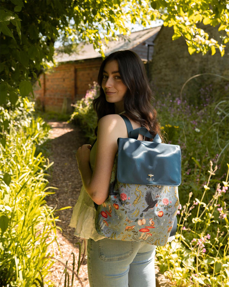 Into The Woods Backpack Teal by Fable England