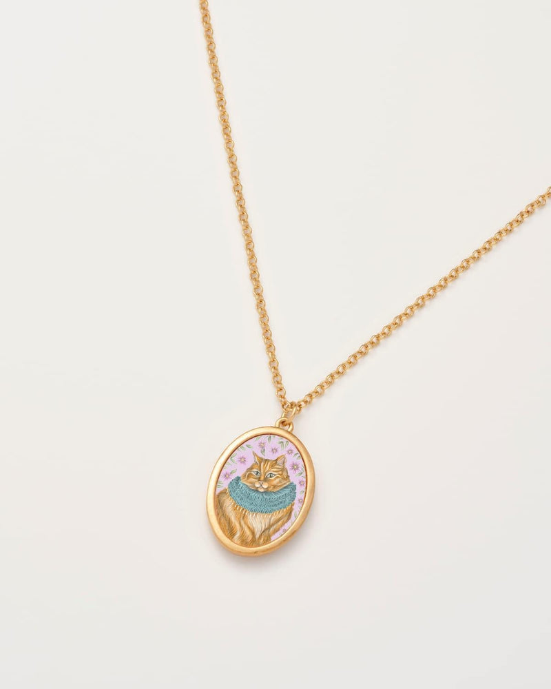 Catherine Rowe Pet Portraits Ginger Pendant Short Necklace by Fable England