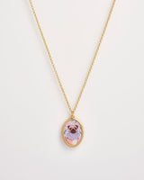 Catherine Rowe Pet Portraits Pug Pendant Short Necklace by Fable England