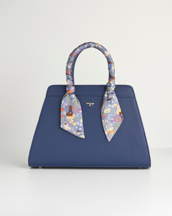 Catherine Rowe Pet Portraits Tote - Navy by Fable England