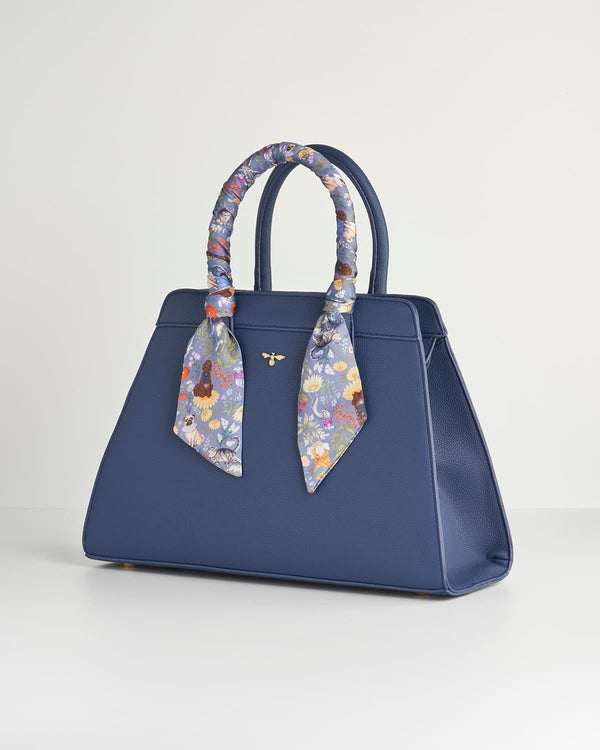 Catherine Rowe Pet Portraits Tote - Navy by Fable England