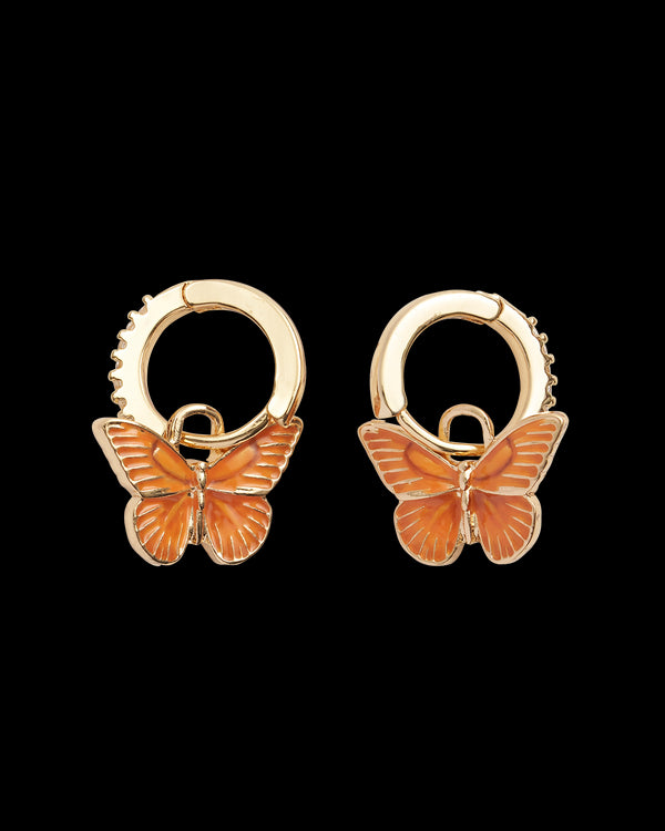 Butterfly Huggie Earrings
