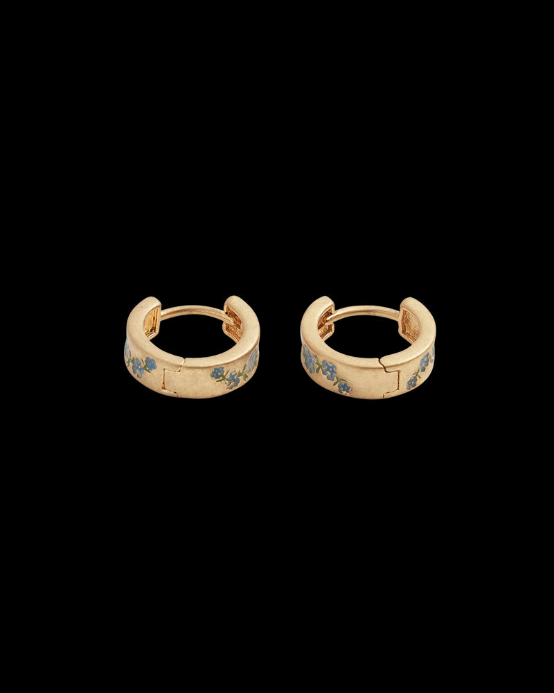Forget-Me-Not Mini Hoop Earrings