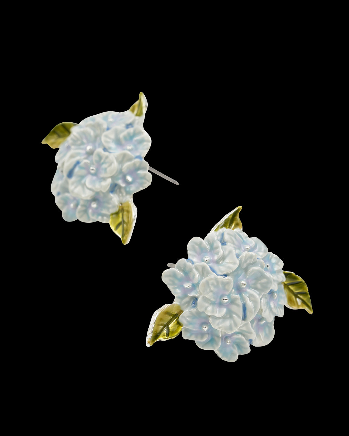 Pendientes Hortensias Plata