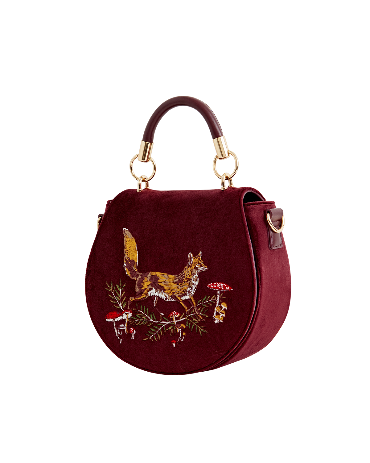 Fox & Mushroom Saddle Bag | Fable England