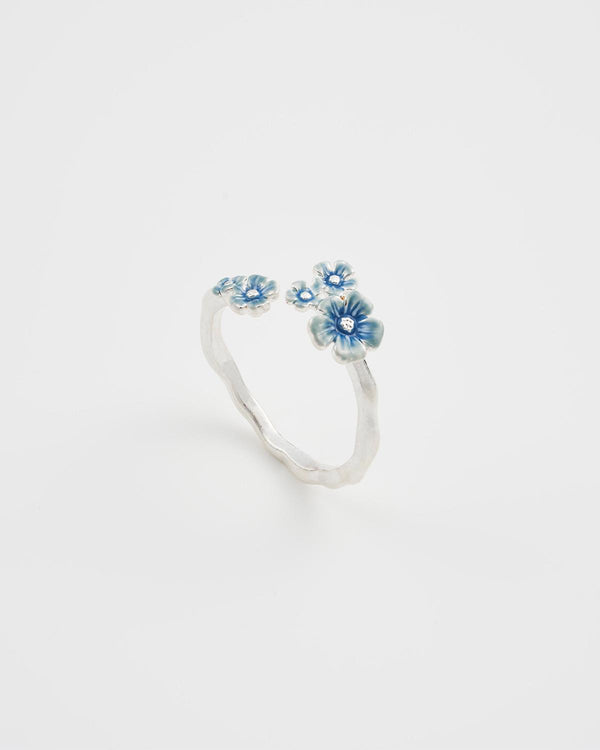 Forget Me Not Silver Ring