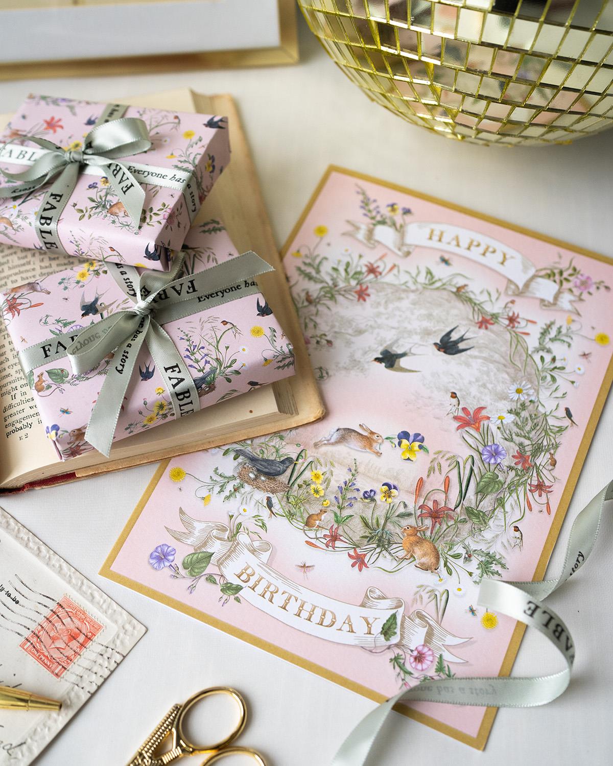 Birthday Gift Wrapping & Card