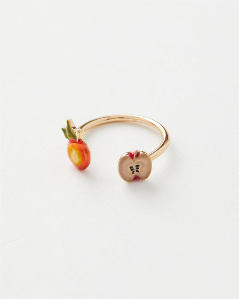 Enamel Apple Ring by Fable England