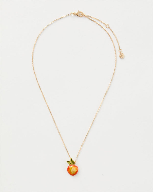 Enamel Apple Short Necklace by Fable England