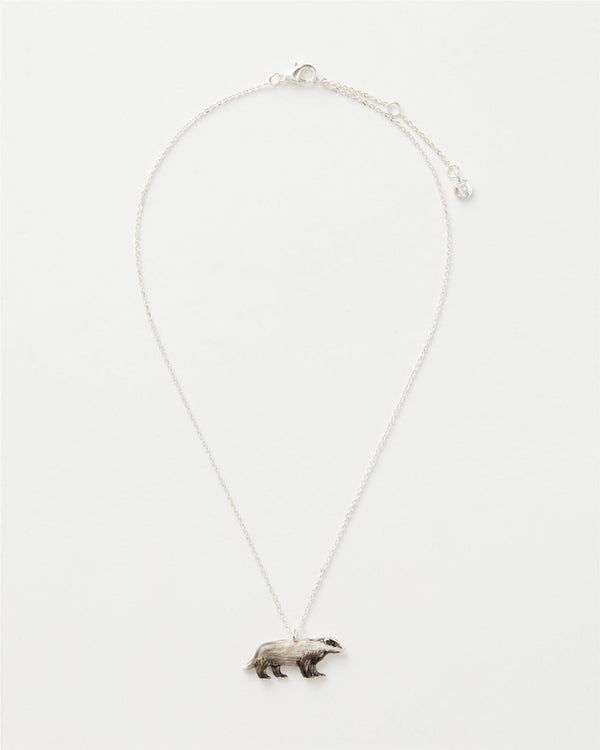 Enamel Badger Short Necklace by Fable England