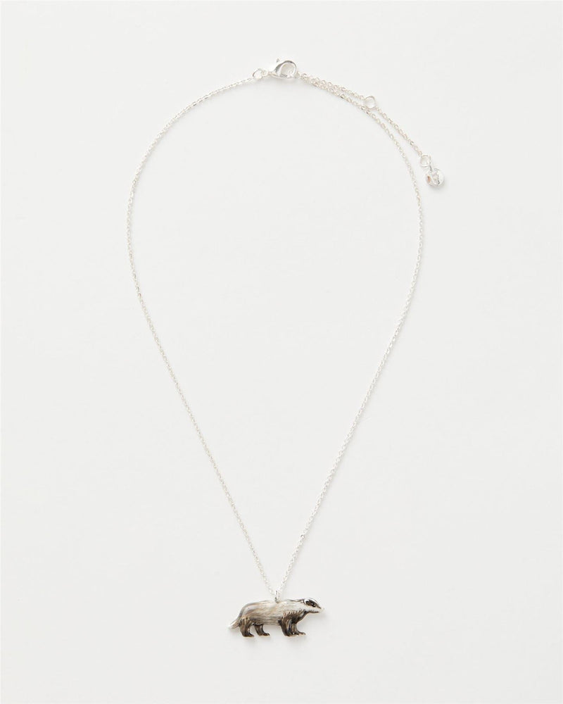 Enamel Badger Short Necklace by Fable England