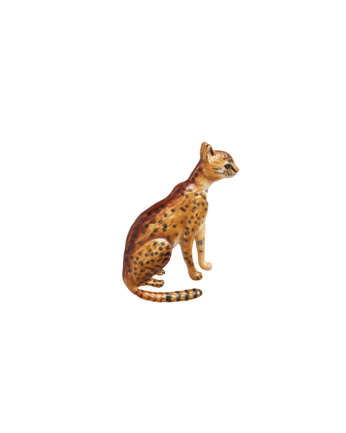 Enamel Bengal Cat Brooch