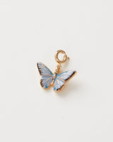 Enamel Blue Butterfly Charm by Fable England