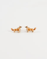 Enamel Corgi Earrings by Fable England