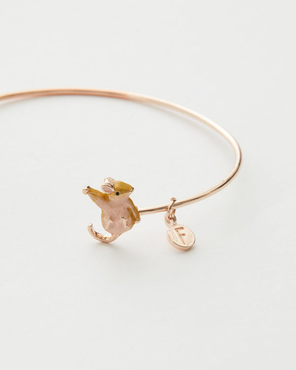 Enamel Dormouse Bangle by Fable England