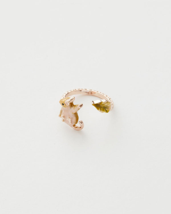 Enamel Dormouse Ring by Fable England