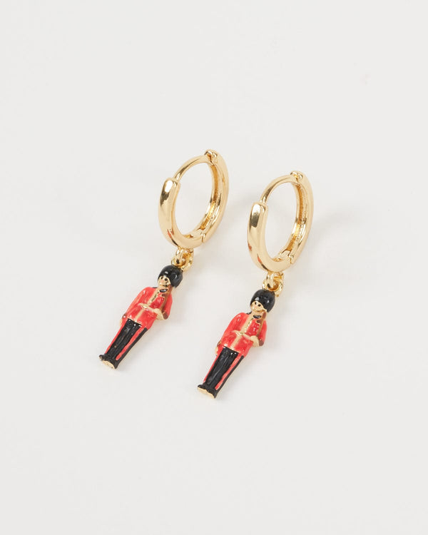 Enamel King's Guard Earrings by Fable England