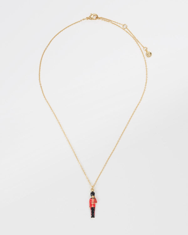 Enamel King's Guard Necklace by Fable England